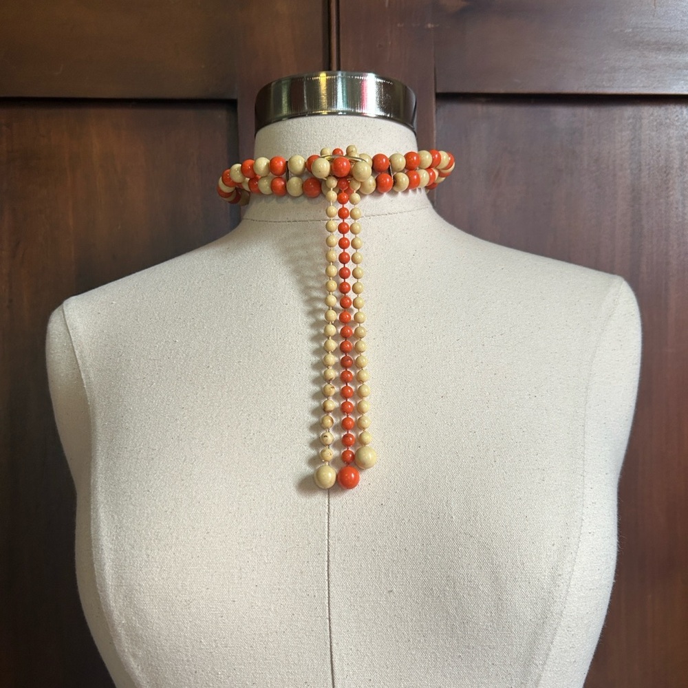 Fun Funky Vintage Beaded Choker - Picture 7 of 7